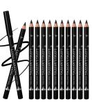12PCS Waterproof Black Eyebrow Pencils Set - Long-Lasting Eye Liner Pencils for Women - Buy Online on GoSupps.com