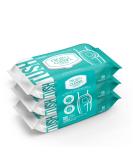 Nice 'N Clean Adult Flushable Wipes (3 x 60 Count) | Personal Cleansing Wipes Made from Plant-Based Fibers | Infused with Aloe & Vitamin E 60 Count (Pack of 3) - Buy Online on GoSupps.com