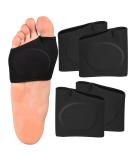SPORCLO Metatarsal Pads for Men & Women - Ball of Foot Pain Relief Cushion - Gel Inserts & Sleeves - 2 Pairs - Black - Buy Online on GoSupps.com