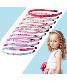 Candygirl 10 pieces of hairy girl headbands flowers fabric front ligaments for girls headband for children polka dots heart covered hair bands c1 - Buy Online on GoSupps.com