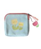 GOLD XIONG PADISHAH Sanitary Napkin Storage Bag - Blue Flower Square Coin Purse for Women - Buy Online on GoSupps.com