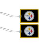 Siskiyou NFL Pittsburgh Steelers Vinyl Luggage Tag, 2pk, Black, One Size - Buy Online on GoSupps.com
