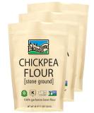 Organic Chickpea Flour | Garbanzo Bean Flour | 100% Non-Irradiated | Non-GMO | 9 LBS Bulk | Washington State Family Farmed | Kosher Parve | Resealable Kraft Bag | Pack of 3 - Buy Online on GoSupps.com