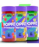 Bubble Mania Bubble Tea Pearls - 100% Vegan & Gluten-Free Popping Boba Tapioca Fruit Beads & Boba Pearls (Pack of 3: Strawberry Mango Green Apple) - International Shipping Available! - Buy Online on GoSupps.com