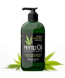 Skinsations Hemp Massage Oil & Sore Muscle Rub | 100% Organic with 10 Essential Oils | Natural Relief with Arnica Turmeric Peppermint & Lavender - Buy Online on GoSupps.com