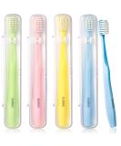 Suree Extra Soft Toothbrush for Sensitive Teeth - 10000 Bristles Nano Technology - Ultra Soft for Adults & Elders - Portable Manual Toothbrush (4 Count) - Buy Online on GoSupps.com