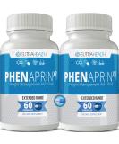PhenAprin XR Maximum Strength Appetite Suppressant - 2-Pack Diet Pills for Weight Loss Boost Metabolism - 120 Blue/White Capsules for Men & Women - Buy Online on GoSupps.com