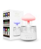 Mushroom Rain Humidifier | Essential Oil Diffuser with Calming Sounds | Bedroom Night Light & Aromatherapy | International Shipping Available - Buy Online on GoSupps.com