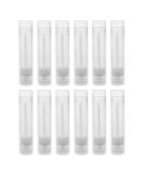 12 Pack 3/16 Oz Clear Plastic Twist Tubes for Lip Balms - Cosmetic Gift Containers - Buy Online on GoSupps.com