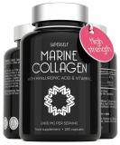 Marine Collagen Capsules 2200mg - with Hyaluronic Acid & Vitamin C - High Strength Complex for Skin Hair Support - Premium Type 1 Peptides - Collagen Supplements for Women & Men - 120 Capsules 120 count (Pack of 1) - Buy Online on GoSupps.com