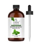 100% Pure Peppermint Essential Oil - Therapeutic Grade Aromatherapy Oil with Dropper - 4 Fl Oz - Natural Mentha Piperita for Diffusers - Buy Online on GoSupps.com