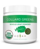 KOYAH Organic USA Collard Greens Powder | Freeze-Dried Whole-Leaf | Equivalent to 15 Cups Fresh - Buy Online on GoSupps.com