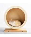 Seahelms Wooden Hamster Wheel - Small Pets Exercise Spinner Wheel (M / 21cm) - Buy Online on GoSupps.com