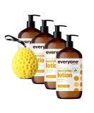 Everyone Lotion 32oz - Quick-Absorb Coconut Lemon Body Lotion with Aloe Vera & Vitamin E - Pack of 4 for Face & Body - International Shipping Available - Buy Online on GoSupps.com