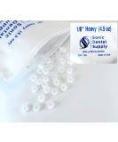 100 Pack of 1/8 Inch Clear Latex-Free Orthodontic Elastic Rubber Bands - Small Rubberbands for Braces, Hair Braids, Crafts - Made in USA by Sonic Dental - Buy Online on GoSupps.com