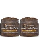Arabica Coffee Body Scrub with Collagen & Stem Cell | Exfoliating Scrubber by M3 Naturals | 2 Pack Coffee Scrub - Buy Online on GoSupps.com