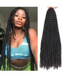 Leeven 30 Inch Passion Twist Crochet Braids Hair for Butterfly Locs - 1 Pack Long Water Wave Crochet Hair | Bohemian Braids 1B# 30 Inch - Buy Online on GoSupps.com