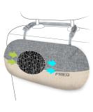 FRiEQ 100% Activated Bamboo Charcoal Air Purifying Bag | Lasts 365+ Days | Fragrance-Free Deodorizer for Car | Absorbs Smoke Smell and Bad Odors - Grey/Beige - Buy Online on GoSupps.com