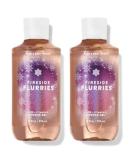 Bath and Body Works Gift Set - 2 x 10 Fl Oz Fireside Flurries Shower Gel | International Shipping Available - Buy Online on GoSupps.com