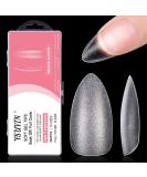 Yueshop Soft Gel Full Cover Nail Tips - 240PCS Medium Almond Matte Gel Tips Kit for DIY Manicure and Salon Art - Buy Online on GoSupps.com