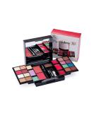 RoseFlower Mini Fold Out Cosmetic Palette 25-color Eyeshadow Blush Eyebrow Powder Set - All in One Pro Makeup Box, Portable Xmas Gift for Girls - Buy Online on GoSupps.com