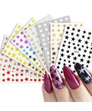3D Self-Adhesive Star Nail Art Stickers Decals - Manicure Accessories - Buy Online on GoSupps.com