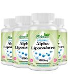 Cheroline Liposomal Alpha Lipoic Acid 1500 mg Soft Capsules | ALA Supplement with Acetyl-L-Carnitine 900 mg Ubiquinol 100 mg & Vitamin E 15 mg for High-Dose Energy Support | 240 Capsules (60 ct x 4 Pack) - International Shipping Available - Buy Online on GoSupps.com