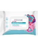 Cleanic junior moist toilet paper - flushing - combination of wet paper and wet cloth - cleans and refreshes the intimate area - chewing gum - aloe vera - panthenol - 40 pieces - Buy Online on GoSupps.com
