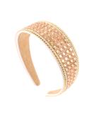 Gmmidea Rhinestone Headband for Women - Sparkling Crystal Diamond Embellished Fashion Hair Accessory | Wide Padded Silver Headband with Glitter - Ideal for Girls - Gold - Buy Online on GoSupps.com