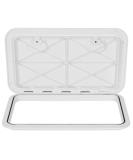 ECOTRIC 24 x 14 Deck Marine Access Hatch & Lid | Durable Boat Hatch with Strong 180 Hinge & Recessed Handle | Ideal for Marine, Caravan, RV | White (606mm x 353mm) - Buy Online on GoSupps.com