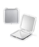 Snowflakes Compact Travel Magnifying Mirror - Double Sided 1x/15x Magnification - Handheld Portable for Travel and Purses (Silver) - Buy Online on GoSupps.com