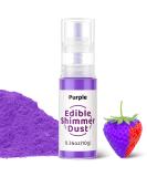 Buy Wwtop Edible Glitter 10g - Tasteless Purple Glitter Powder for Drinks Cakes Cocktails & Fondant - International Shipping Available - Buy Online on GoSupps.com