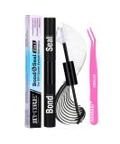 JIMIRE 2 in 1 Eyelash Glue & Lash Applicator Tweezers | Strong Hold Waterproof Adhesive for DIY Cluster Individuals - Buy Online on GoSupps.com