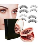 Shop 3D Magnetic Eyelashes Kit - No Glue Reusable & Lightweight | Natural Look Extensions with Applicator Tweezers - Buy Online on GoSupps.com