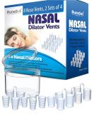 Nasal Dilators x8 Pack for Snoring Relief - Anti Snore Devices by Runesol Clear - 8 Count - Buy Online on GoSupps.com