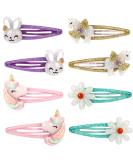 Girls Flower Snap Hair Clips Unicorn No Slip Metal Hair Clips Girls Sparkly Unicorn Hair Accessories Toddlers Kids Hair Clips Colorful Rabbit Barrette Hair Pins for Party Birthday Gift Supplies Favors 8Pcs - Buy Online on GoSupps.com
