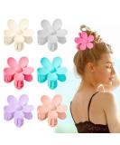 6 Flower Hair Clips for Women - Non-Slip Claw Hair Accessories | Large Matte Slide-Resistant Clips in 6 Colors - Ideal for Thick/Thin Hair - Buy Online on GoSupps.com
