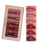 6-Piece Nude Matte Lipstick Set - Long Lasting, Waterproof, Moisturizing Makeup Gift - Buy Online on GoSupps.com