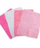 Time to Sparkle 4pcs Crochet Tube Top & Tutu Set - Infant Dress & Pettiskirt 10x12 - Mix-Pink Shade - 25x30cm - Buy Online on GoSupps.com