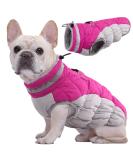 Kuoser Waterproof Dog Coat - Cold Weather Jacket for Small & Medium Dogs | Cozy Fleece-Lined Reflective Winter Vest in Pink - Buy Online on GoSupps.com