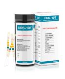 URS 10-in-1 Urine Test Strips - 100 CT UTI & Ketone Testing for Home Use | Nitrite Bilirubin pH Protein Analysis - Buy Online on GoSupps.com