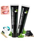 Activated carp toothpaste -Black toothpaste -Natural tooth whitening -Bamboo Charcoal toothpaste -Bambus coal toothpaste -Weise teeth toothpaste smoker -Black toothpaste -white teeth 120 g (2 Pack) - Buy Online on GoSupps.com
