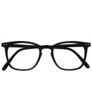 Opulize Bex Fern Glasses - Large Quadrat Designer Frame with Spring Hinges Scratch-Resistant Black -2.00 Diopters for Men (M64-1) - International Shipping Available - Buy Online on GoSupps.com
