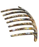 Camila Paris CP3186 4 French Handmade Side Comb | Strong Hold Grip Hair Clips for Women | Durable Styling Hair Accessories - Onyx - Buy Online on GoSupps.com
