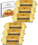 San Gennaro Gluten-Free Polenta 18 oz - Pre-Cooked, Vegan, Kosher - Pack of 6 with Recipes Booklet - Buy Online on GoSupps.com