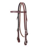 Weaver Leather 5/8 Browband Headstall with Buckle Bit Ends for Working Tack - Buy Online on GoSupps.com