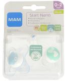 Buy MAM Start Nano Silicone Pacifier Set for 0-2 Months - 2 Pack | International Shipping Available - Buy Online on GoSupps.com