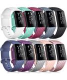 [10 Pack] Soft Silicone Wristbands Compatible with Fitbit Charge 4 Bands  Sports Replacement Straps for Fitbit Charge 4 / Fitbit Charge 3 / Charge 3 SE Women Men (Small  10 Pack C) Small 10 Pack C - Buy Online on GoSupps.com
