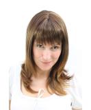 Buy WIG ME UP 3003-30H144 Brown Blonde Mix Wig - Frayed Bangs & Medium Length Hair | 45 cm Long - Buy Online on GoSupps.com
