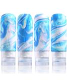 Gemice Travel Bottles 85ml - TSA Approved Leak-Proof BPA-Free Travel Accessories for Shampoo & Soap (Set of 4) - Buy Online on GoSupps.com